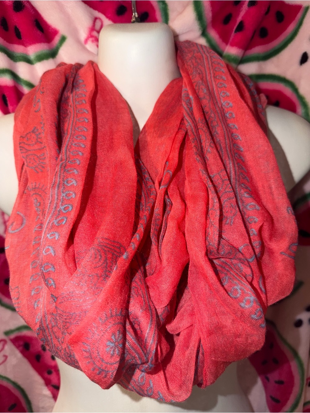 ❤️💙 Infinity Scarf with Subtle Graphic